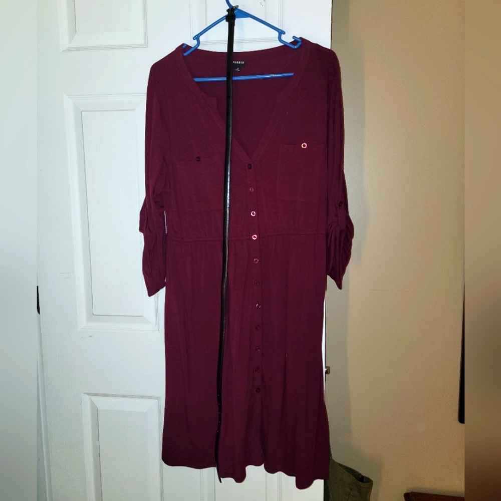 Torrid Size 1, 3/4 Sleeve Dress